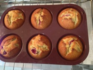 muffins aux framboises