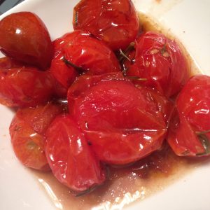 tomates cerises confites