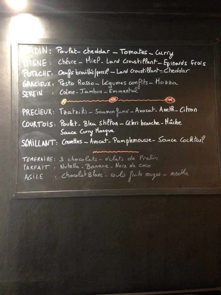 Le menu de Monsieur Pierre